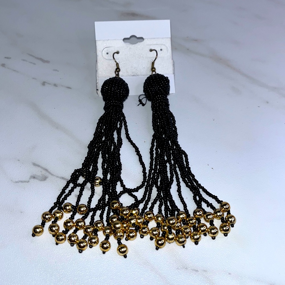 Area Stars dangle beaded Wendy Earrings